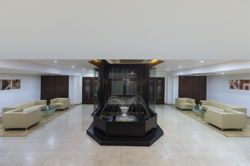 Lobby at Hotel Hemaadri Grand