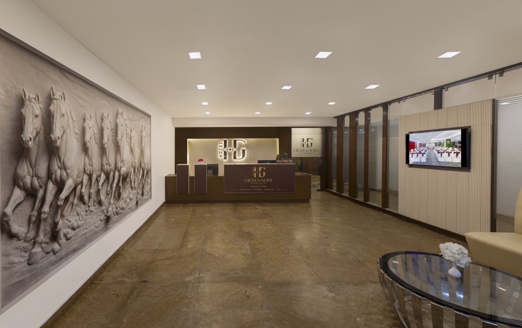 Hotel Hemaadri Grand reception