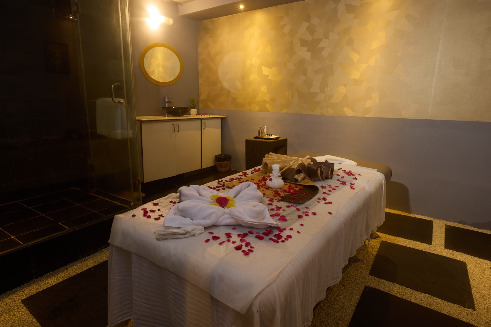 Treatment room at Hemaadri Wellness Spa
